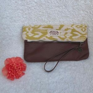 Pistil Fold Over Clutch Wallet / Wristlet / Tote